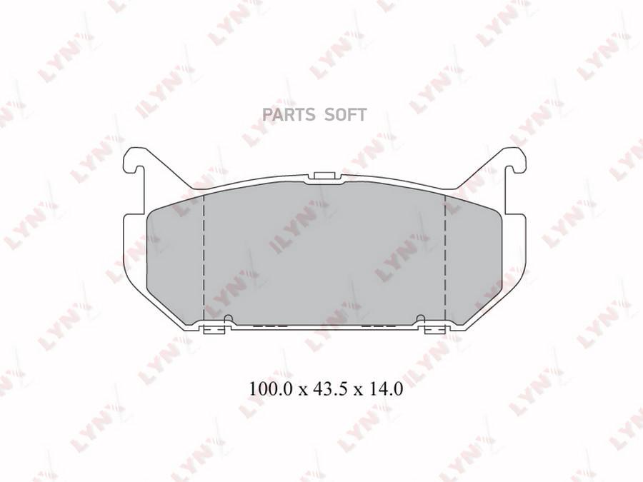 

Колодки торм.задн.MAZDA 626(GE) 1.8-2.5 92-97 / Xedos 6(CA) 92-99, FORD Probe 2.0-2.5 93-9