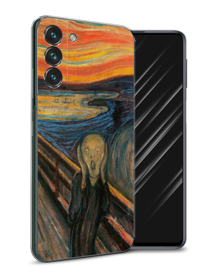 

Чехол Awog на Samsung Galaxy S22 + / Самсунг S22 + "Крик", Оранжевый;синий;серый, 2103950-9