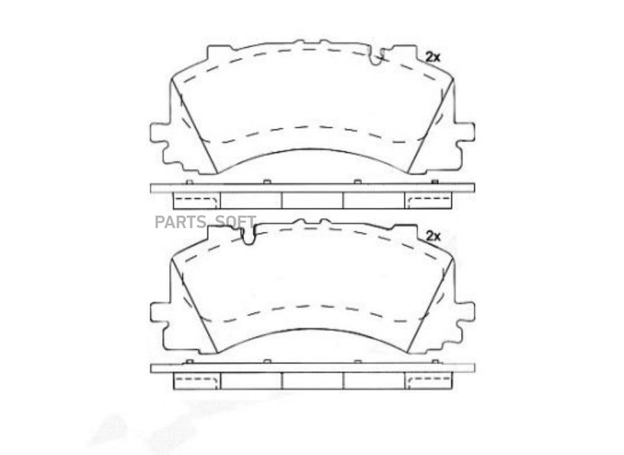 

Тормозные колодки brembo P85170