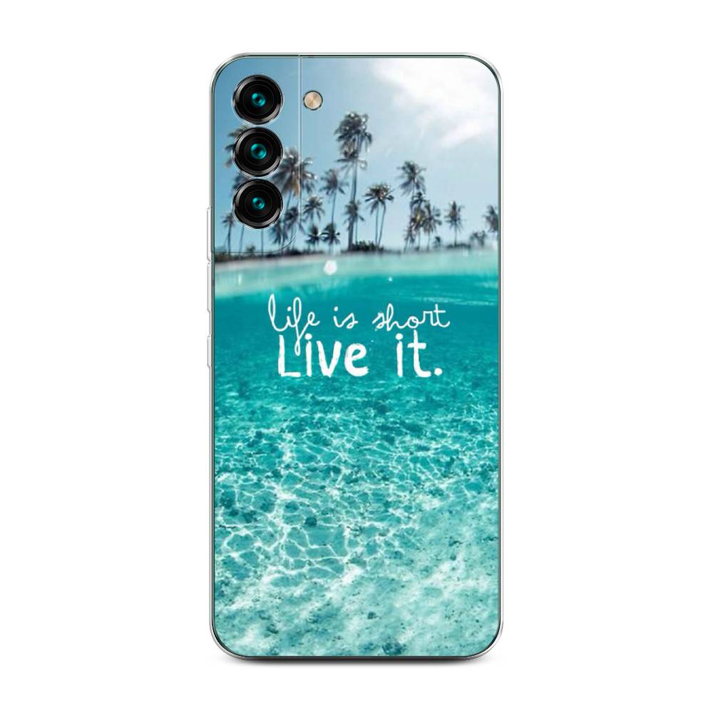 

Чехол Awog на Samsung Galaxy S22 + / Самсунг S22 + "Live it", Розовый, 2103950-7