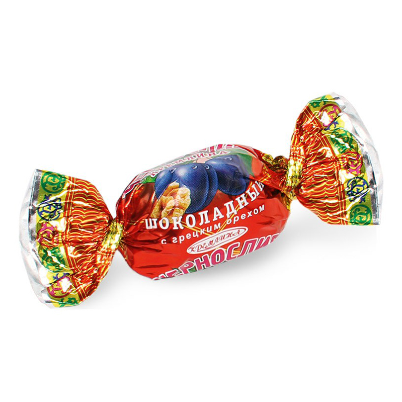 Конфеты Кремлина Чернослив шоколадные с грецким орехом 240 г