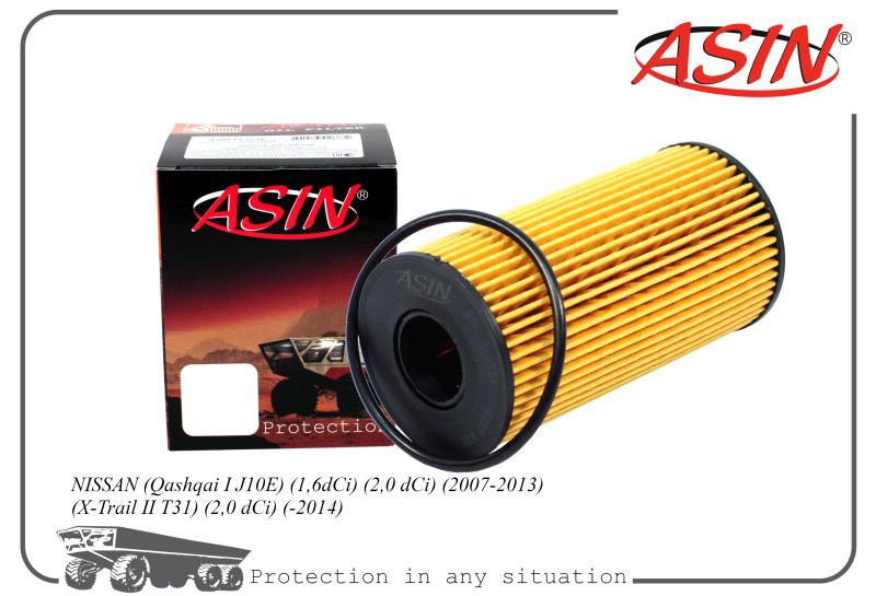 

Фильтр масл. 15209-00Q0A ASINHD222 NISSAN Qashqai I J10E dCi 2,0 dCi 07-13 X-Trail II T31