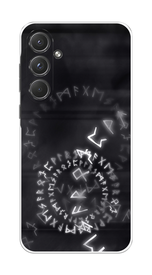 

Чехол на Samsung Galaxy A55 5G "Руны", Серый;черный, 2109450-1