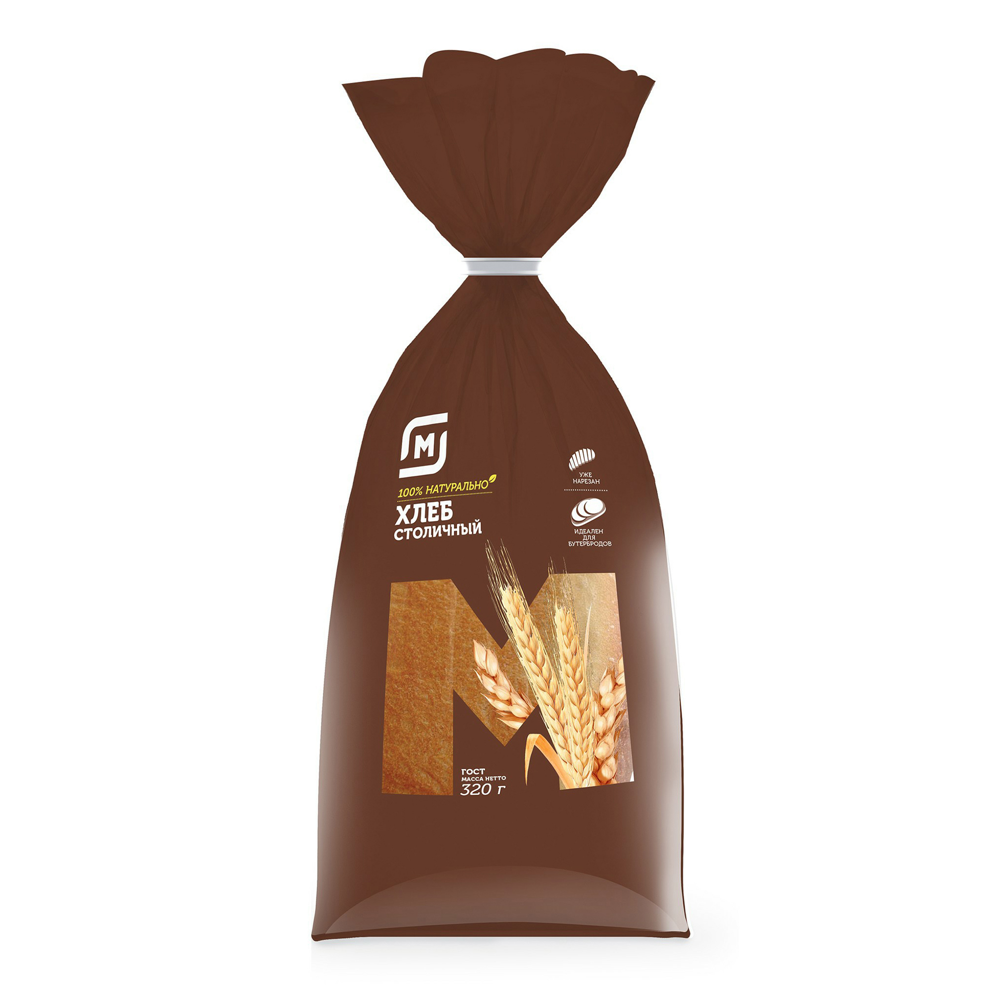 Хлеб Пеко Столичный подовый ржано-пшеничный 320 г