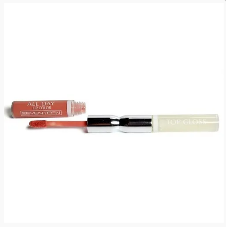 фото Помада-блеск для губ seventeen all day lip color&top gloss стойкая т.43, 7 мл