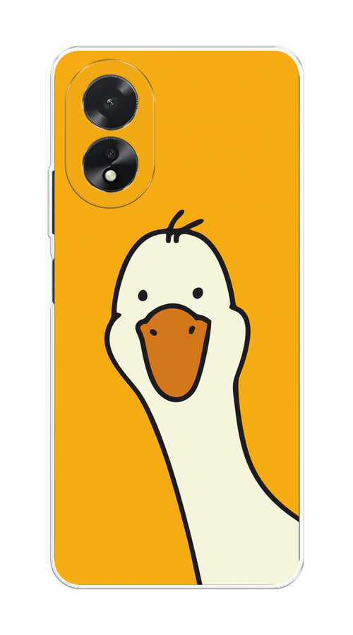 

Чехол на Oppo A18 "Утка на желтом фоне", Желтый;красный, 2515450-1