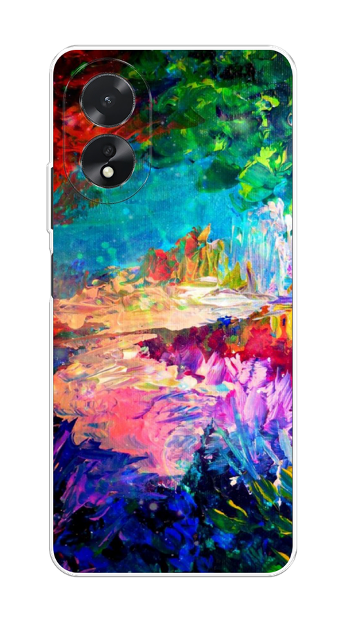 

Чехол на Oppo A18 "Лес-гуашь", Синий;розовый;зеленый, 2515450-1