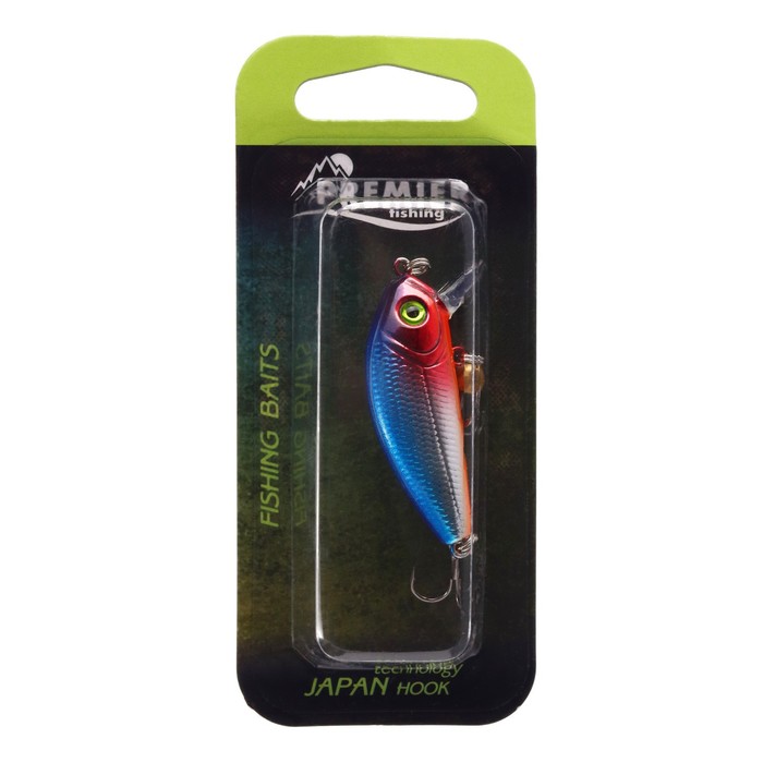 

PREMIER fishing Воблер PREMIER Real Minnow 44, цвет №004, 3,8 гр L= 44 мм, 0,4-1,8 м. тону, Синий;красный