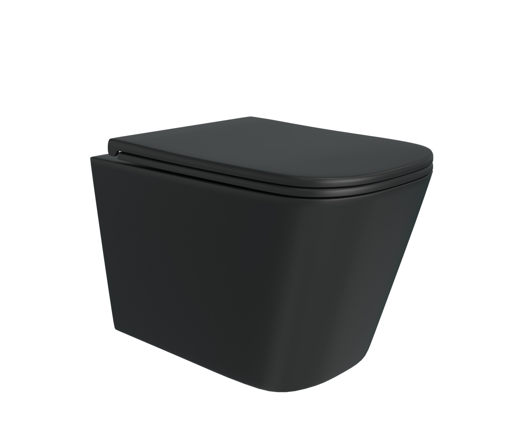 

Унитаз подвесной безободковый Alentori FLUIRE AL.FLU40302.MB, быстросъёмное сиденье, Черный, AL.FLU40302.MB