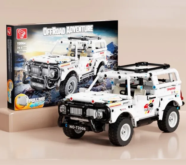 

Конструктор Внедорожник Toyota Land Cruiser, 769 деталей, T2004, OffRoad Adventure, T2004