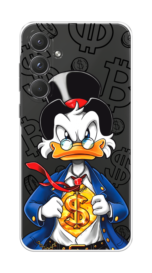 

Чехол на Samsung Galaxy A55 5G "Scrooge Goldman", Черный;белый;синий, 2109450-1