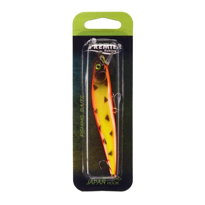

PREMIER fishing Воблер PREMIER Vizor, цвет №010/1, 9,8 гр, L= 100 мм, 0,3-0,8 м. плавающий, Желтый;красный