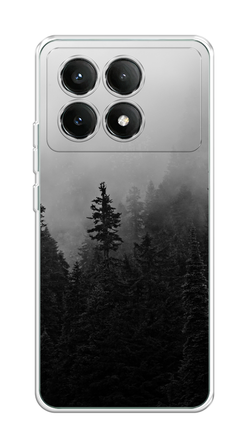 

Чехол на Poco X6 PRO 5G "Туманный лес", Серый;черный, 320950-1