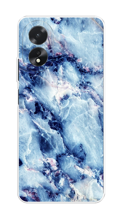 

Чехол на Oppo A18 "Мрамор с синими прожилками", Синий, 2515450-1