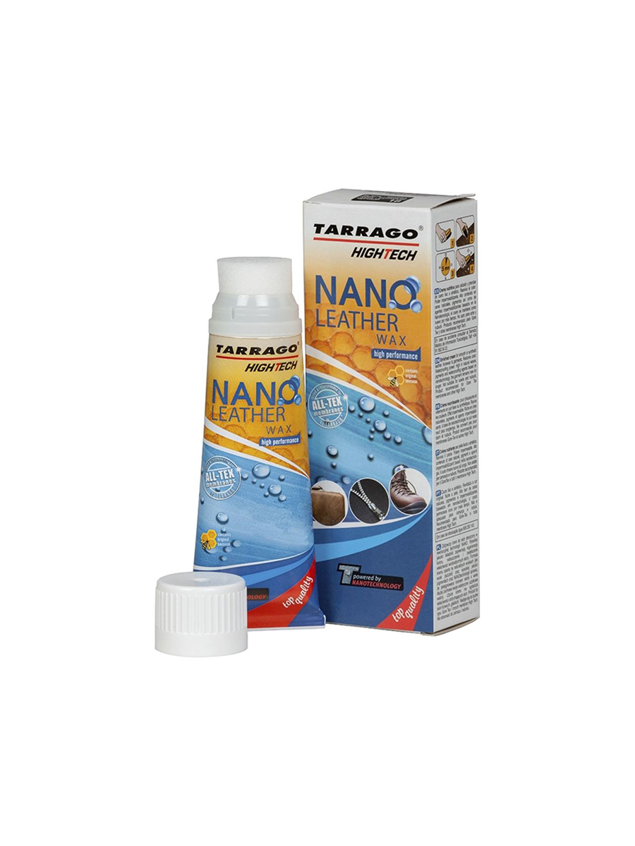 фото Крем тюбик с губкой tarrago nano leather wax tgo22 бесцветный 75 мл