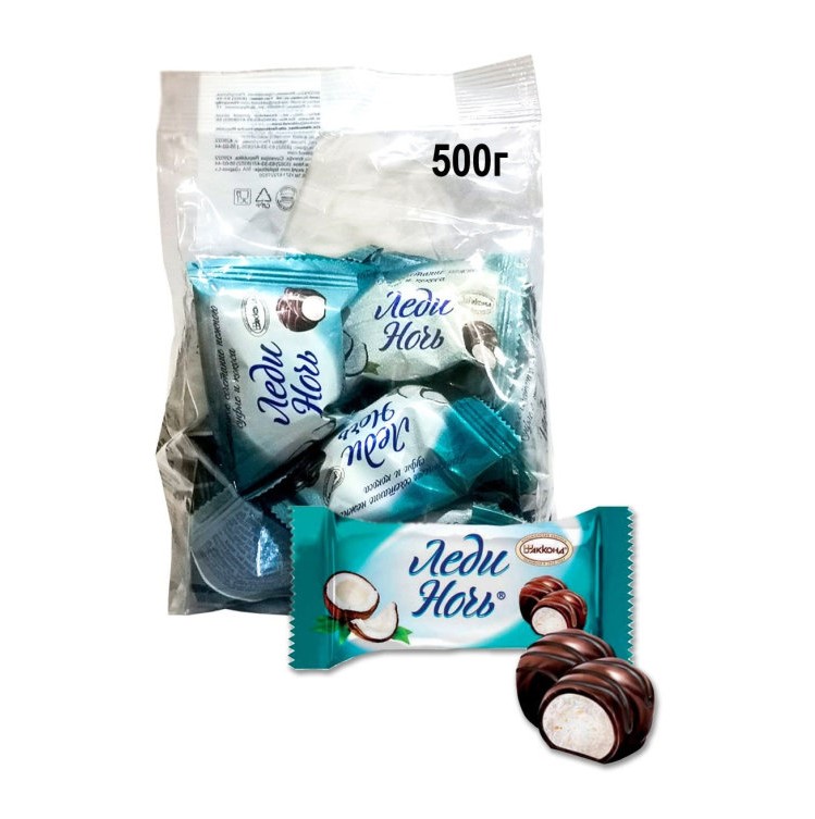 

Конфеты Акконд Леди Ночь с кокосом 500 г
