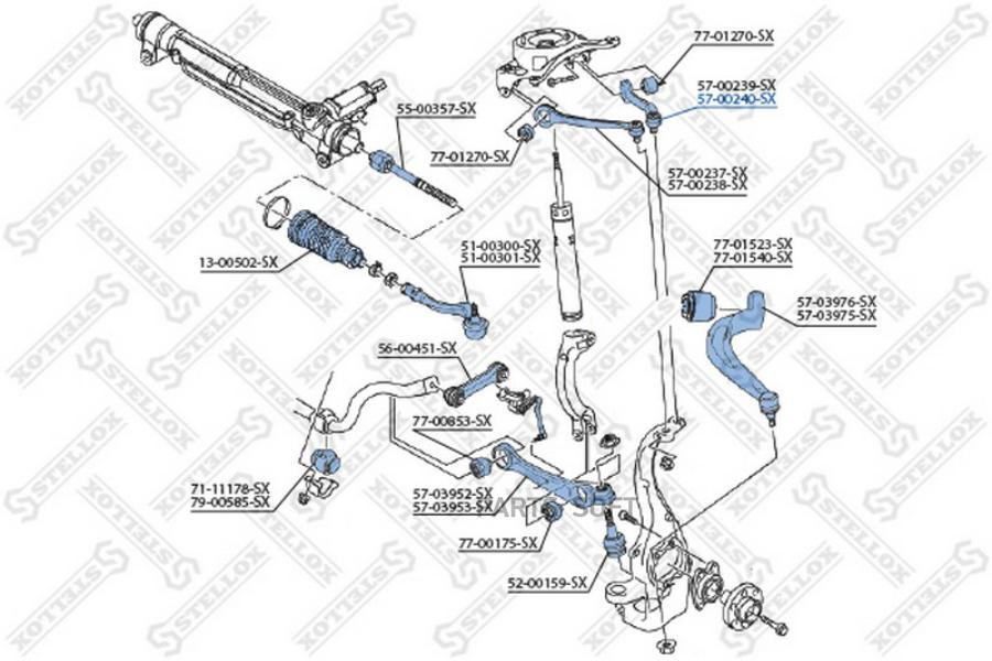

Рычаг подвески Stellox 5700240SX