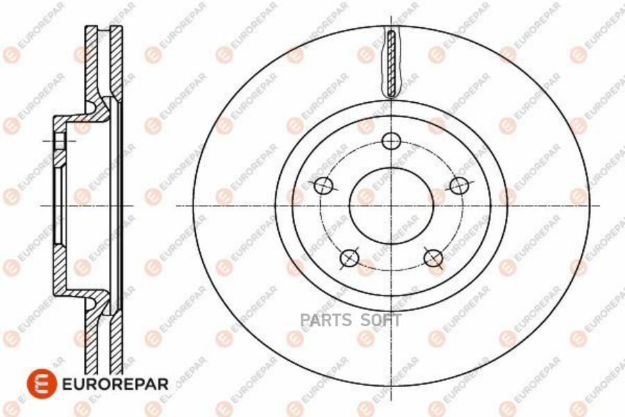 Тормозной Диск Eurorepar 1642754080