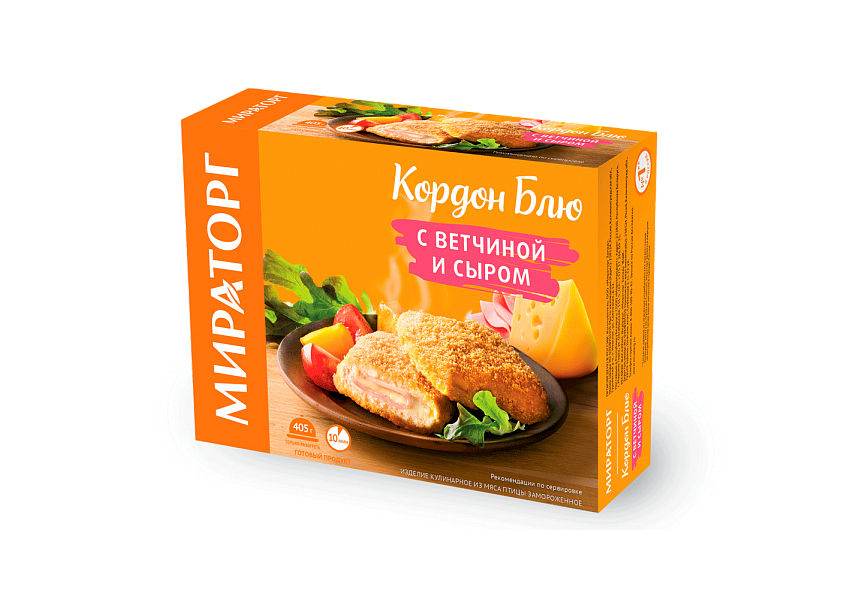 Кордон Блю с ветчиной и сыром +-300 г