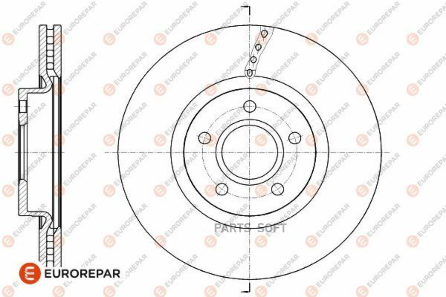 

EUROREPAR 1642763380 Диск тормозной VOLVO S40/V50 1.8-2.5, 2.0TD 04 16 inch WHEEL 1шт