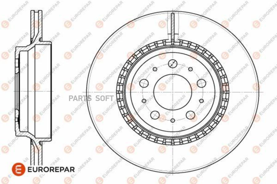 

EUROREPAR 1642769780 Диск тормозной VOLVO XC90 I (275) 2.5 T AWD 02 1шт