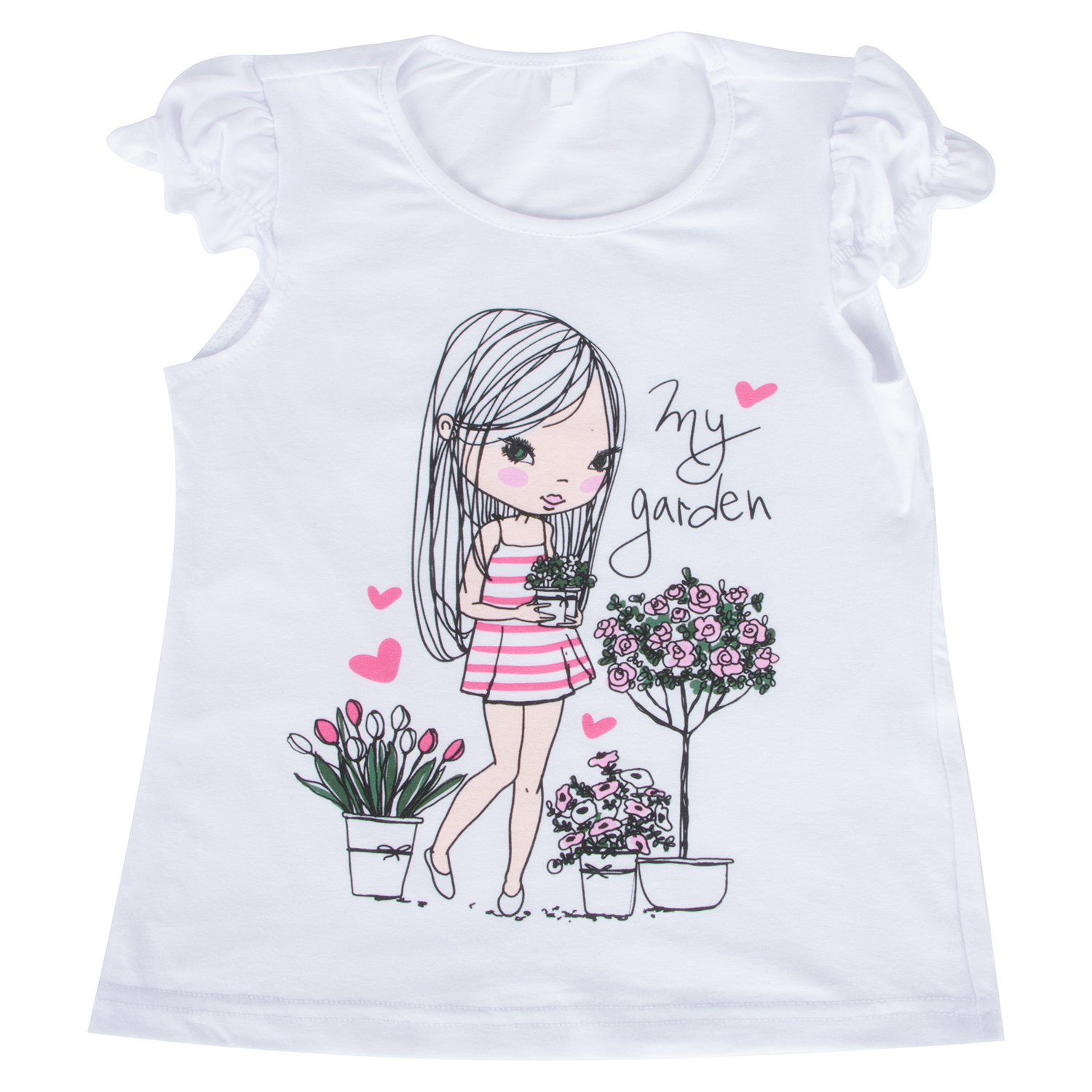 

Футболка Leader Kids Розочки белый р.98, GL000932290