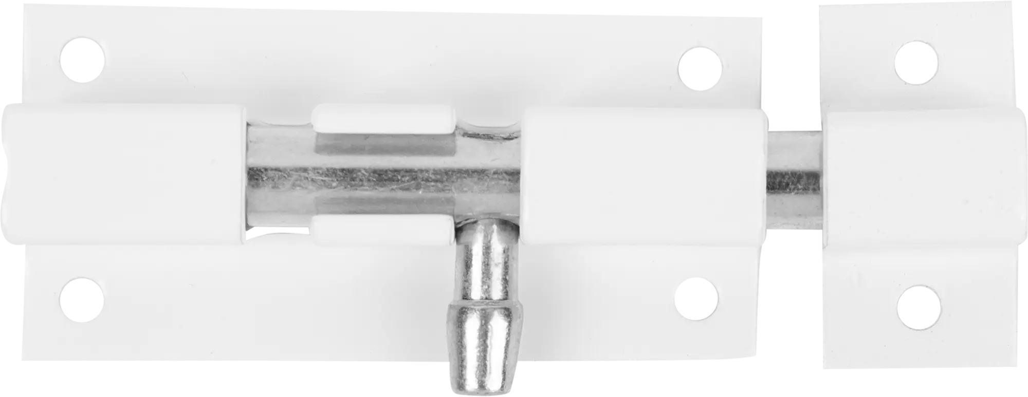 Задвижка прямоугольная Левша ШП-60, 40х30 мм, цинк/сталь, цвет белый прямоугольная задвижка левша
