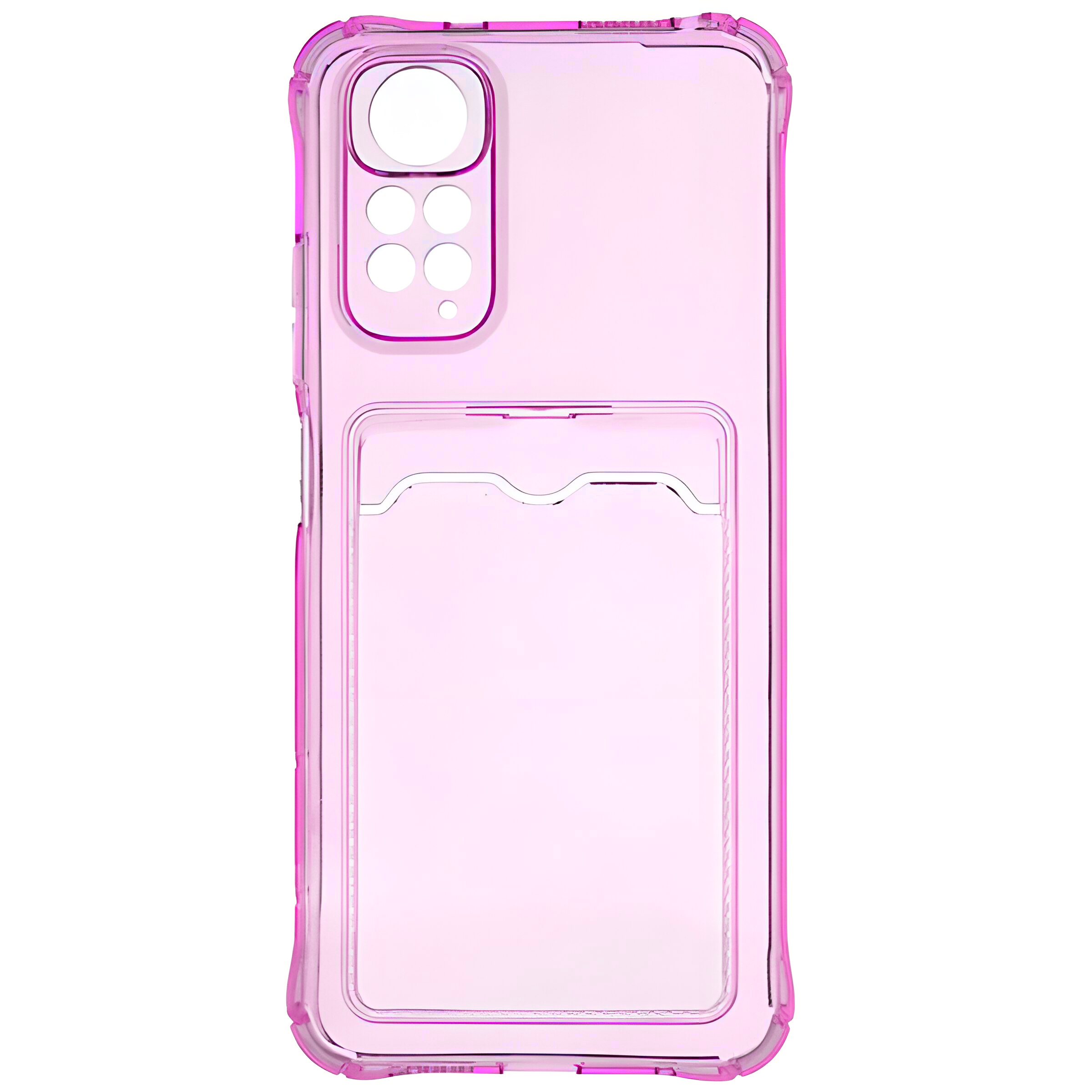 

Чехол с карманом QVATRA для Redmi Note 11 Pro розовый, для Redmi Note 11 Pro розовый