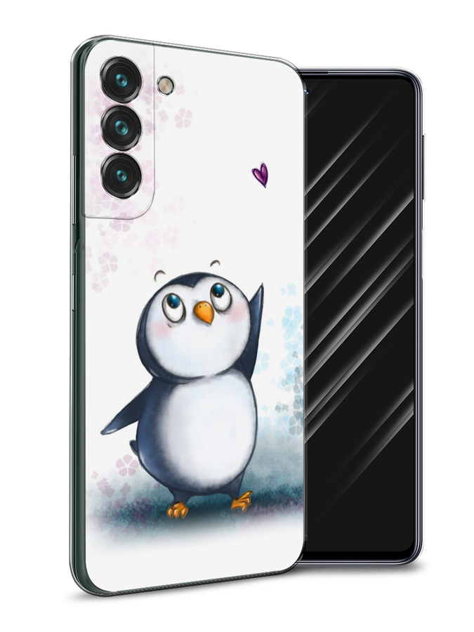 

Чехол Awog на Samsung Galaxy S22 + / Самсунг S22 + "Пингвин и сердечко", Белый, 2103950-1