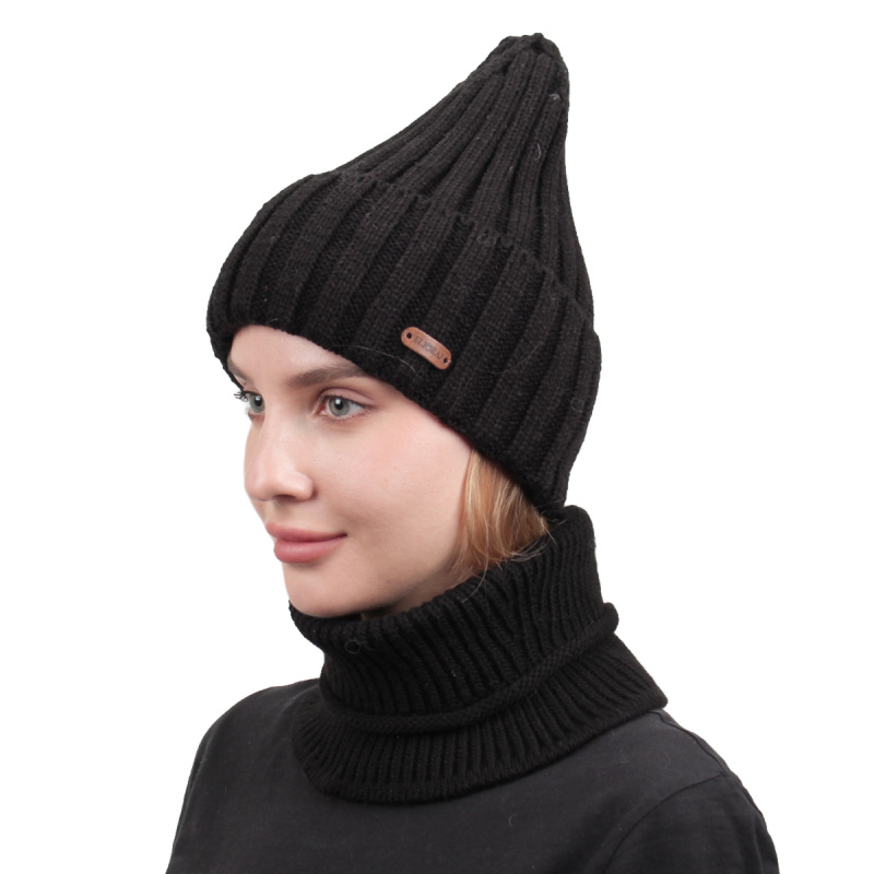 Комплект шапка и снуд женский Flioraj 4273/4747 черный