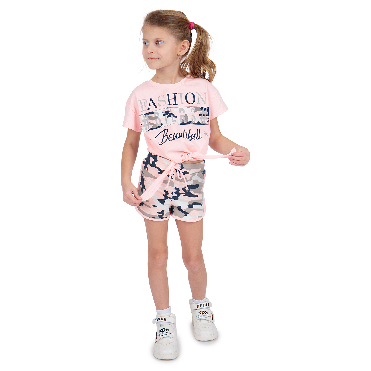 

Футболка Leader Kids Камуфляж розовый р.128, GL001052882