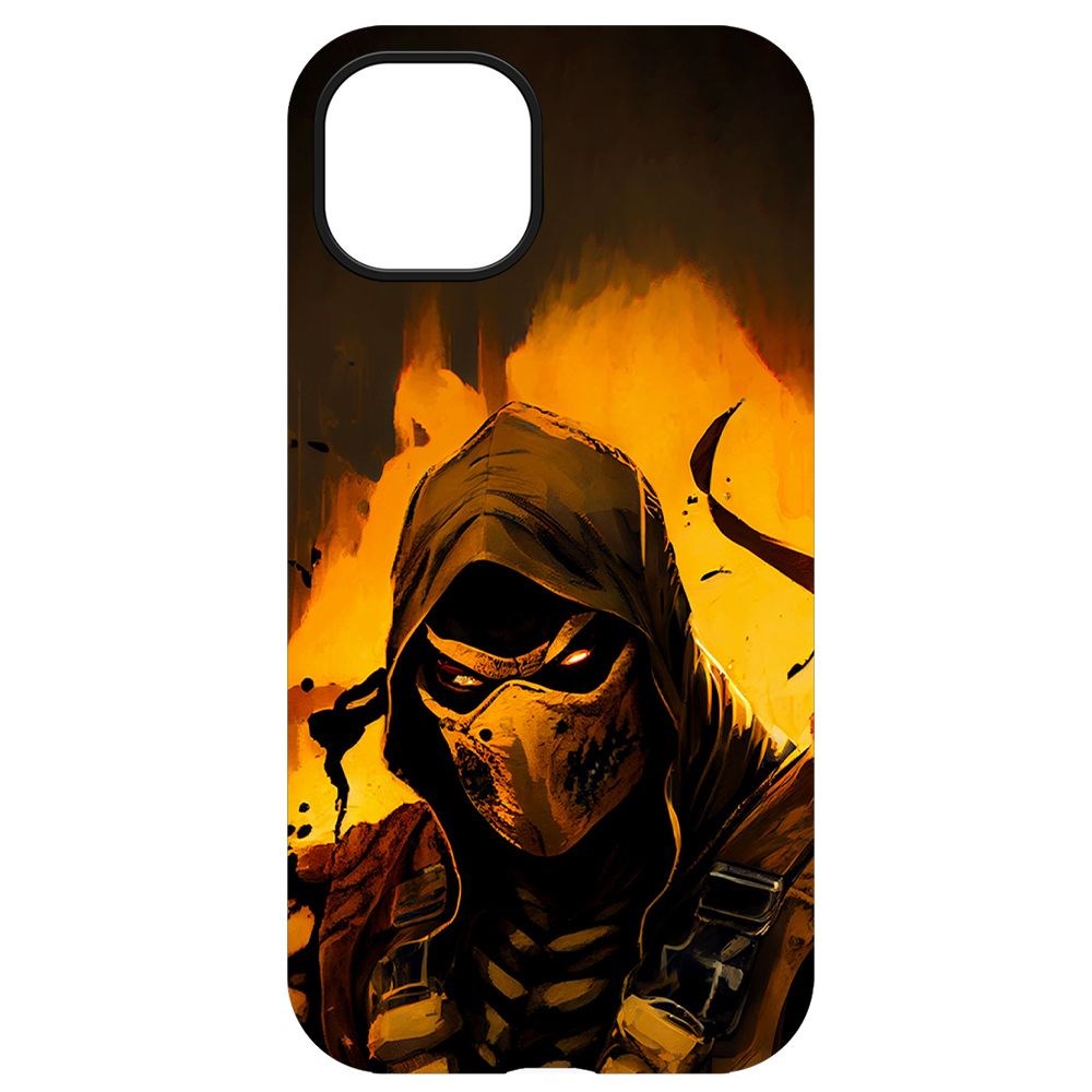 

Чехол-накладка Krutoff Soft Case Мортал Комбат. Скорпион для iPhone 13 черный