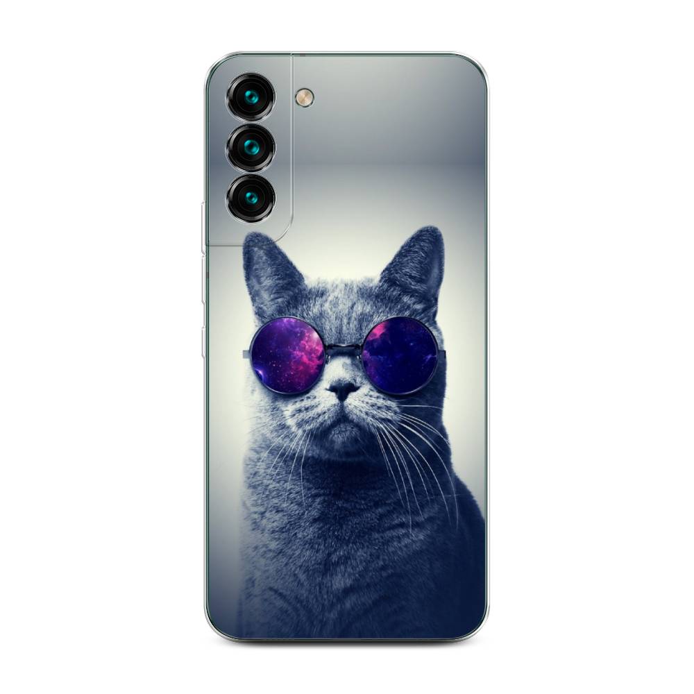 фото Чехол awog "космический кот" для samsung galaxy s22 +