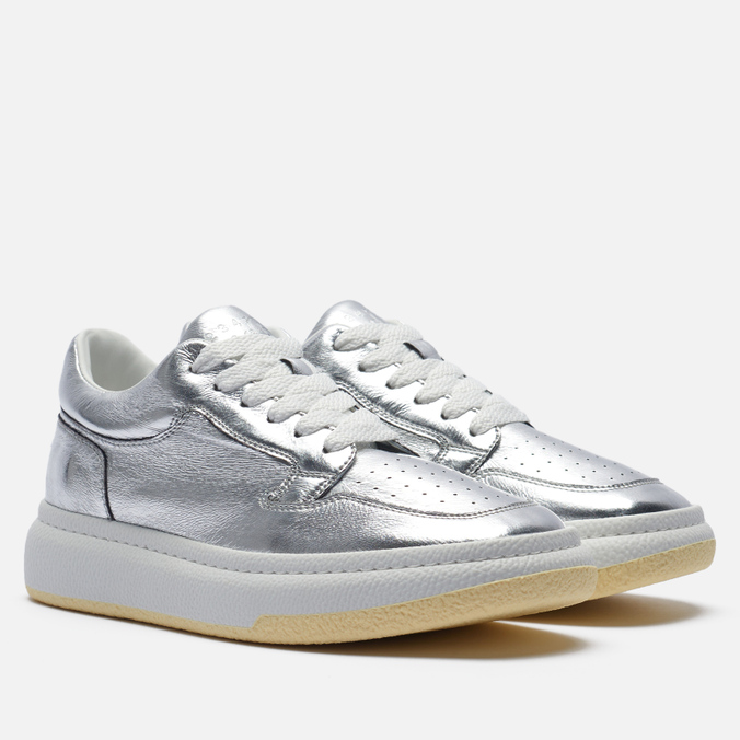 Женские кроссовки Maison Margiela MM6 Low Basketball серебряный, размер 38 EU