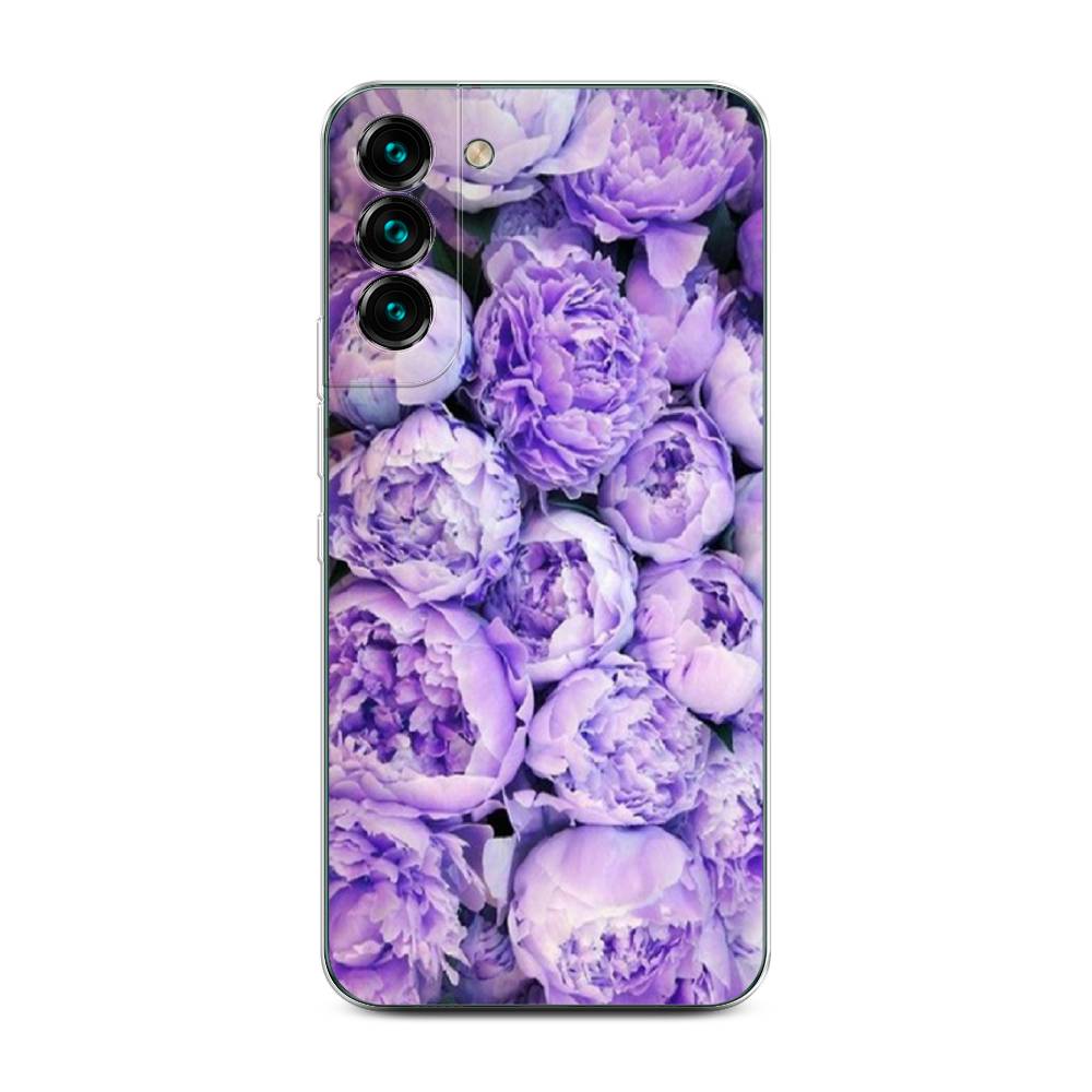 

Чехол Awog на Samsung Galaxy S22 + / Самсунг S22 + "Пионы сиреневые", Фиолетовый;голубой, 2103950-8