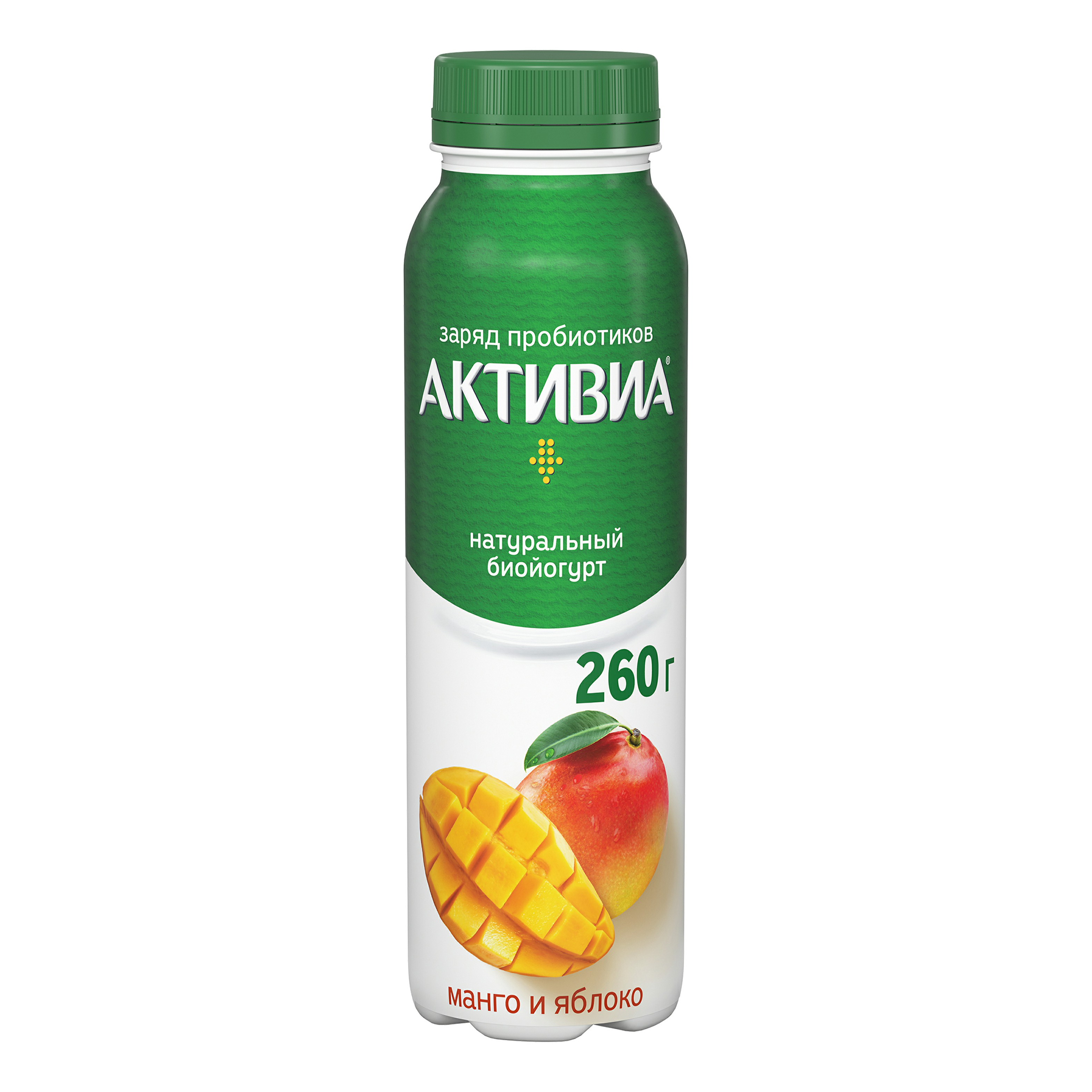 

Питьевой биойогурт Активиа манго-яблоко 2% 260 г
