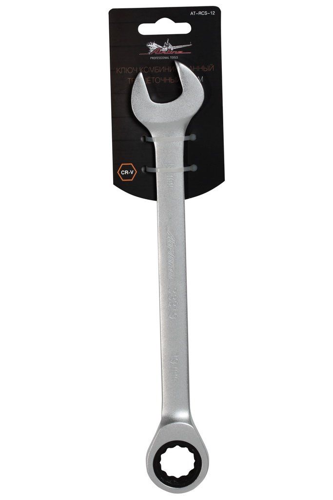 AIRLINE ATRCS12 Ключ комбинированный трещоточный 19мм ключ ulike комбинированный для бензопилы 13 19мм с плоской отверткой