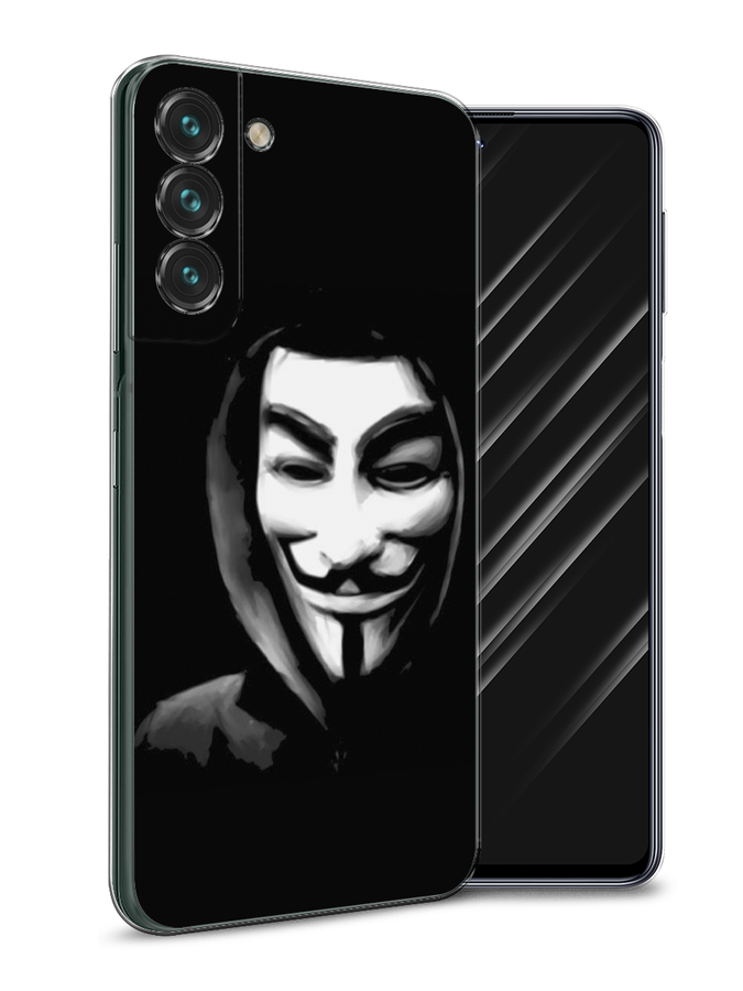 

Чехол Awog на Samsung Galaxy S22 + / Самсунг S22 + "Анонимус", Черный;серый;белый, 2103950-5