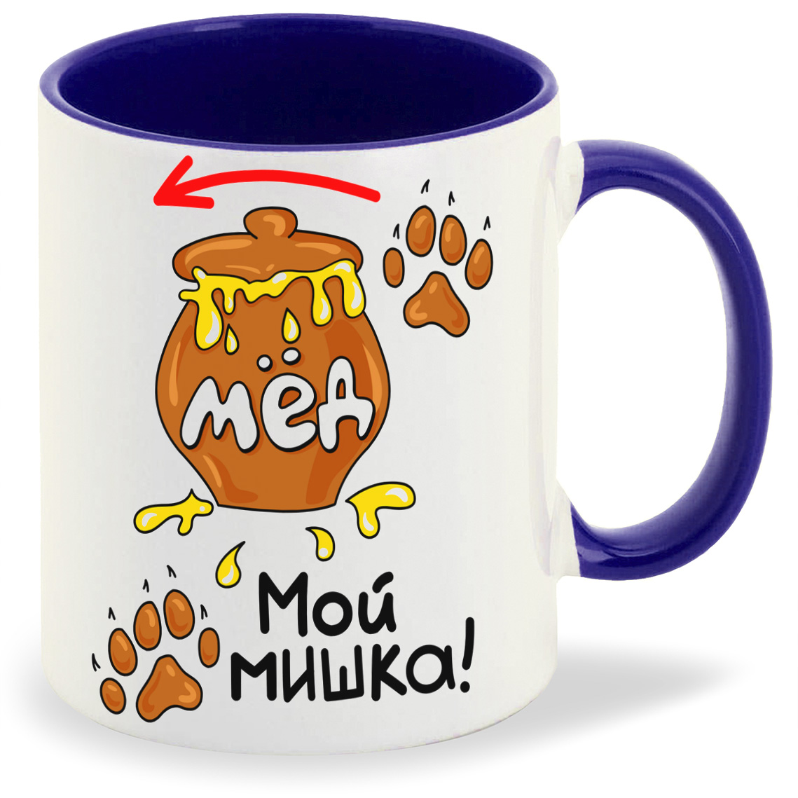 

Кружка CoolPodarok Мой мишка есть пара, Мой мишка есть пара