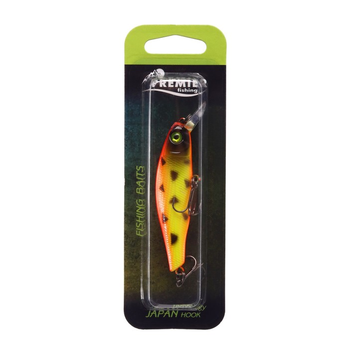 

PREMIER fishing Воблер PREMIER Burito, цвет №010/1, 8,6 гр, L= 72 мм, 0,5-1,7 м. плавающий, Желтый;красный