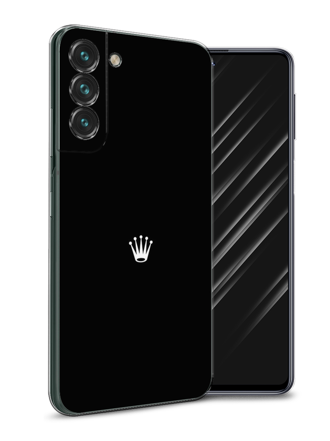 

Чехол Awog на Samsung Galaxy S22 + / Самсунг S22 + "Белая корона на черном фоне", Черный, 2103950-7