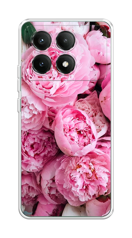 

Чехол на Poco X6 PRO 5G "Розовые пионы", Бежевый;розовый, 320950-1