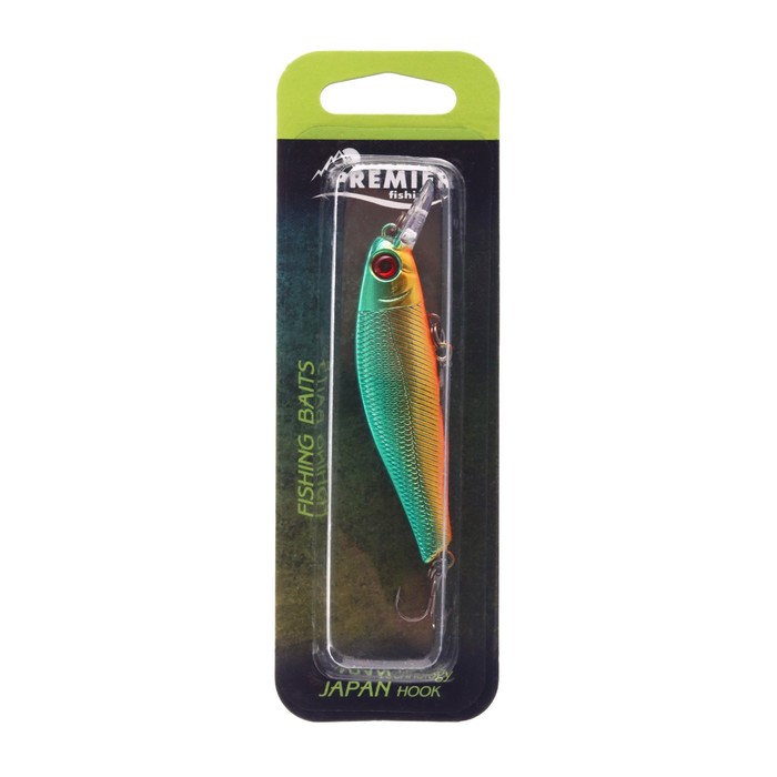 

PREMIER fishing Воблер PREMIER Burito, цвет №012, 8,6 гр, L= 72 мм, 0,5-1,7 м. плавающий,, Золотистый;красный