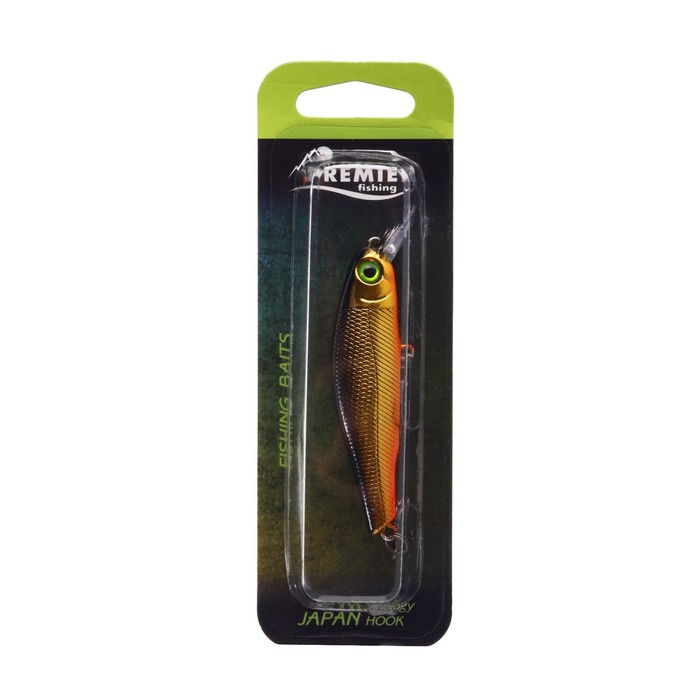 

PREMIER fishing Воблер PREMIER Burito, цвет №014, 8,6 гр, L= 72 мм, 0,5-1,7 м. плавающий,, Золотистый, Burito
