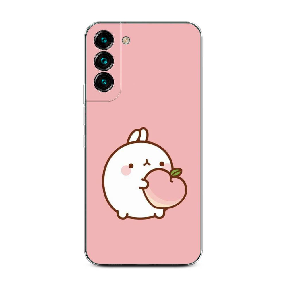 Чехол Awog на Samsung Galaxy S22 + / Самсунг S22 + Кролик с персиком