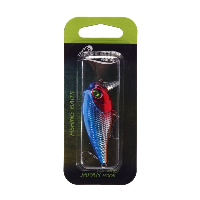 

PREMIER fishing Воблер PREMIER Topper, цвет №004, 9,2 гр, L= 55 мм, 0-0,05 м. плавающий, (, Синий;красный