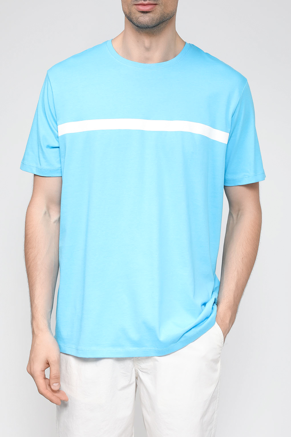 

Футболка мужская Esprit Casual 033EE2K306 голубая S, Голубой, 033EE2K306