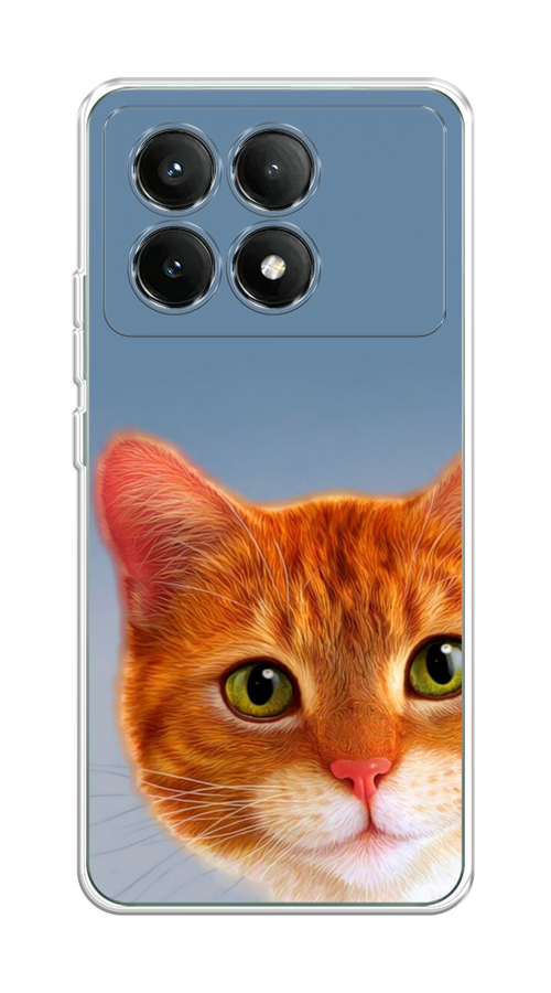 

Чехол на Poco X6 PRO 5G "Любопытный котик", Коричневый, 320950-1
