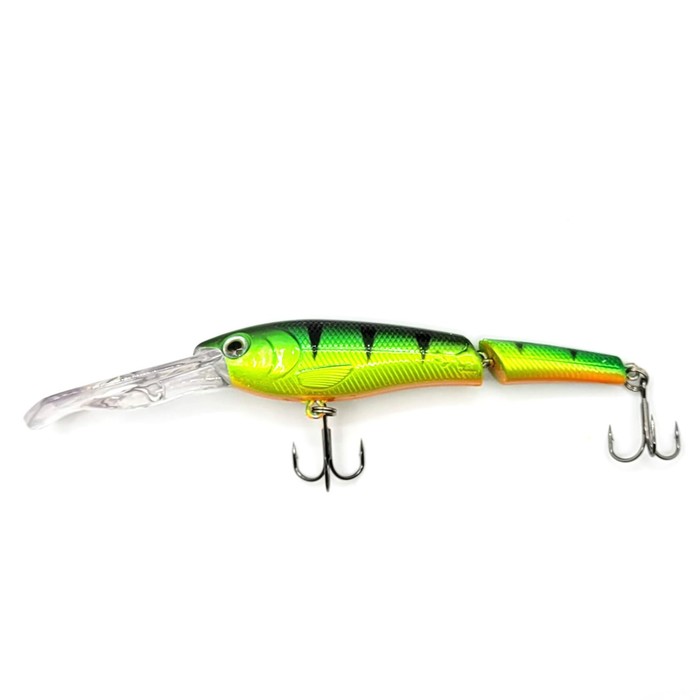 

Namazu Воблер Namazu Jointed Zun Minnow, L-95 мм, 12,5г, минноу, плавающий (0,5-2,5 м), цв, Зеленый