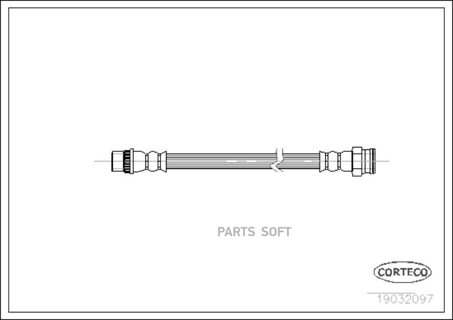

Шланг тормозной системы CORTECO 19032097